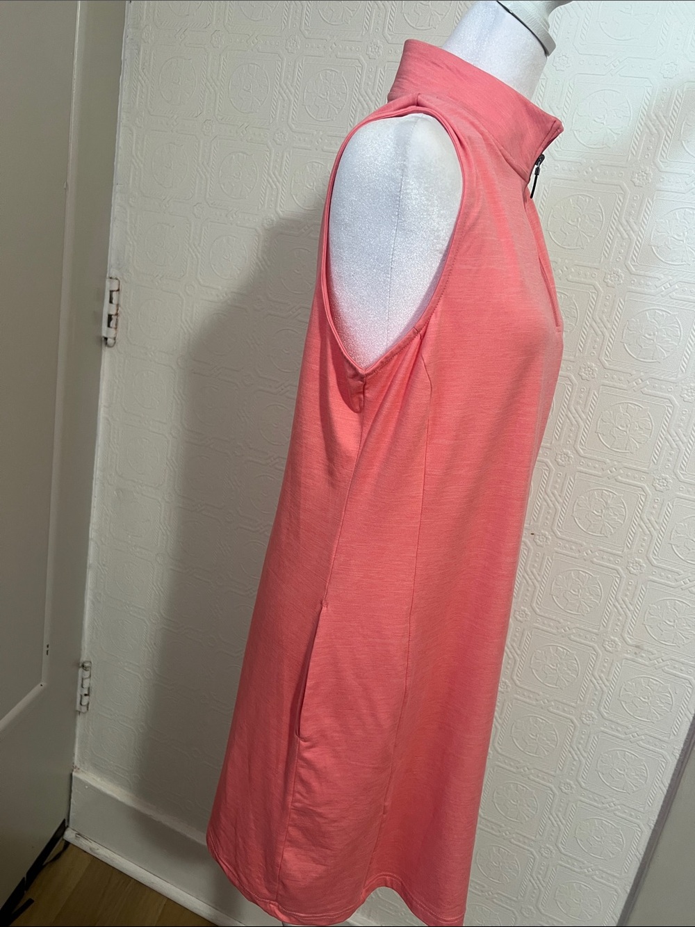 Hi-Tec Coral Zip-Neck Sleeveless Midi Dress - Picture 3 of 4